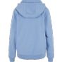 Build Your Brand Ladies Fluffy Hoody Powder blue