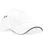 Beechfield Casquette Ultimate 5 panneaux à visière sandwich white/navy