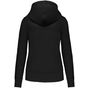 kariban Sweat-shirt à capuche écoresponsable à fermeture zippée femme black