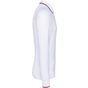 Kariban Polo maille piquée manches longues homme white/navy/red