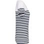 kariban T-shirt marin col rond Bio femme white/navy_stripe