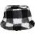 flexfit Sherpa Check Bucket Hat white/black