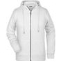 James&Nicholson Ladies´ Zip-Hoody white