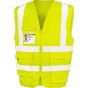 Result Heavy duty polycotton security vest fluorescent_yellow