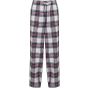 SF Clothing Women´s tartan lounge pants white_pink_check