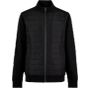 Kustom Kit Quilted Full Zip Sweatshirt Regular Fit Black