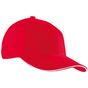 Myrtle Beach 6-Panel Sandwich Cap red/white