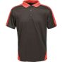 Regatta Men's Contrast Coolweave Quick Wicking Polo Shirt black/classic_red