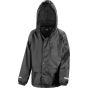 Result Junior waterproof rain jacket black