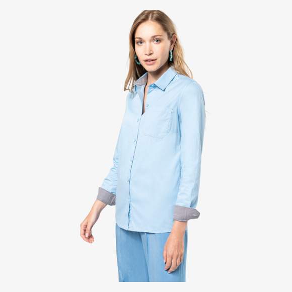 Chemise coton Nevada manches longues femme kariban