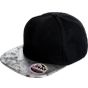 Result Bronx Glitter Flat Peak Snapback Cap black/silver