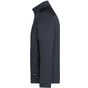 James&Nicholson Men´s Knitted Workwear Fleece Jacket -STRONG- carbon_melange/black