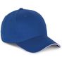 k-up Casquette avec sandwich contrasté - 6 panneaux royal_blue/white