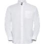 Russell Chemise Oxford classique manches longues homme white