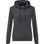 fruit of the loom Ladies classic hooded sweat dark heather grey