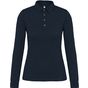Kariban Polo jersey manches longues femme navy