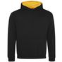 AWDis Just Hoods Kids Varsity Hoodie jet_black/gold