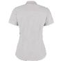 Kustom Kit Women's Premium Oxford Shirt Short Sleeve Silver grey