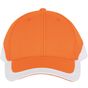 k-up Racing - casquette bicolore 6 panneaux orange/white