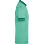 James&Nicholson Men´s Heather Polo green_melange/dark_green