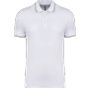 Kariban Polo maille piquée manches courtes homme white/sky_blue/light_grey