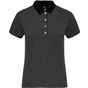 Kariban Polo jersey bicolore femme dark_grey_heather/black