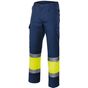 Velilla Pantalon bicolore haute visibilité navy/fluo_yellow