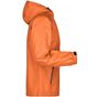 James&Nicholson Men´s Rain Jacket orange/carbon