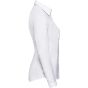Russell Chemise à chevrons cintrée manches longues femme white