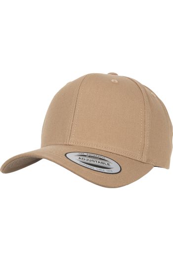 6-Panel Curved Metal Snap Cap - Croissant