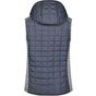 James&Nicholson Ladies´ Knitted Hybrid Vest light_melange/anthracite_melange