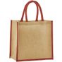 Westford Mill Sac de marché en jute amidonné naturel natural/orange_rust