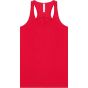 Bella Women's flowy racerback tank red