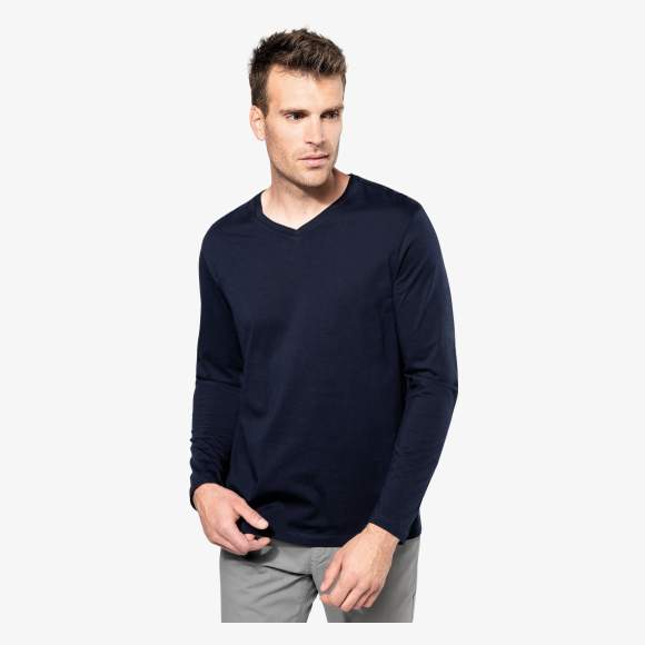 Tee-shirt Kariban Premium - PK306 - T-shirt Supima® col V manches longues  homme