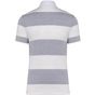 kariban Polo rayé manches courtes unisexe oxford_grey/white_stripes