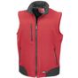result GILET SOFT SHELL red/black
