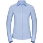 Russell Collection Ladies’ long sleeve fitted ultimate stretch shirt bright_sky
