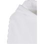 Build Your Brand Ladies Fluffy Zip Hoody White