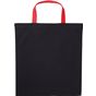Nutshell Cabas en coton anses courtes université black/fire_red