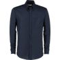 Kustom Kit Slim Fit Workwear Oxford Shirt Long Sleeve French navy
