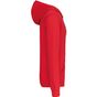 Kariban sweat-shirt zippé capuche contrastée red/white