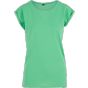Build Your Brand Ladies Extended Shoulder Tee Ghost green
