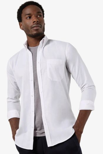 Slim Fit Workwear Oxford Shirt Long Sleeve