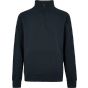 Kustom Kit 1/4 Zip Pique Sweatshirt Navy