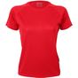 Cona Sports Ladies Rainbow Tech Tee red