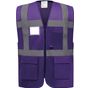 Yoko Gilet multifonction haute visibilité purple