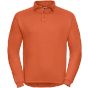 Russell Sweatshirt de travail col polo très résistant orange