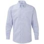 Russell Collection Men’s long sleeve classic oxford shirt - oxford_blue - M
