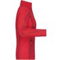 James&Nicholson Ladies' Structure Fleece Jacket red/carbon