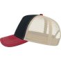 Atlantis Rapper Canvas navy/burgundy/beige
